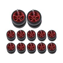 Rodas De Carro Modelo 1/64 Destacáveis Com Pneus De Borracha (5 Pares) Para Peças De Reequipamento