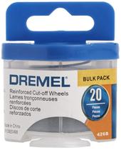 Rodas de corte Dremel 426B reforçadas com fibra de vidro 31,8 mm 20P