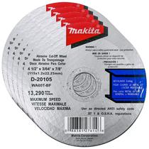 Rodas de corte Makita Premier 4-1/2” para metal e aço inoxidável