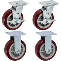 Rodas de rodízio ICON PRO Heavy Duty Industrial 6x2 3600 libras