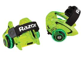 Rodas de salto Razor Jetts DLX Neon Green com rodas LED Rodas de salto Razor Jetts DLX Neon Green com rodas LED