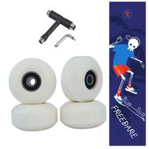 Rodas de skate FREEDARE 52mm com rolamentos e conjunto de ferramentas de skate