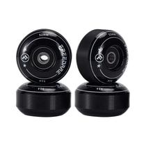 Rodas de skate FREEDERE 52mm com rolamentos 90A (pretas x4)