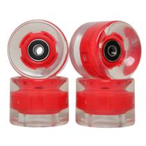 Rodas de skate FREEDERE 60mm com rolamentos LED Cruiser x4