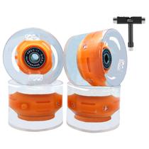 Rodas de skate GIEEU 60mm com rolamentos Longboard 80A x4