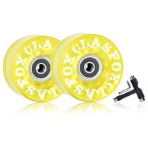 Rodas de skate quádruplas CLAS FOX 78A internas/externas 65x35mm Rodas de skate quádruplas CLAS FOX 78A internas/externas 65x35mm