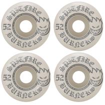 Rodas de skate Spitfire Burners 52mm 99A branca/prata