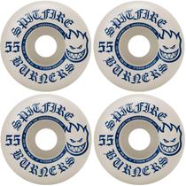 Rodas de Skate Spitfire Burners 55mm 99A - Branco/Azul