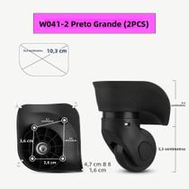 Rodas De Substituição Universais De Borracha Para Malas, Rodízios Antidesgaste Para Bagageiro,