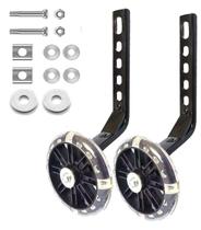 Rodas de treinamento Mehome para bicicletas infantis de 12 a 20 polegadas pretas