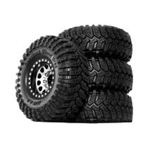 Rodas E Pneus Beadlock De 1.9'' Com Offset De Aro -8.9mm OD 4.53'' Para Carro RC Crawler 1/10 TRX4