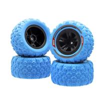 Rodas E Pneus Hexagonais De 12mm Para RC, Acessórios Para Terreno Lamacento Para Carros RC 1/14 1/16