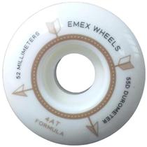 Rodas emex 102a duo 52mm - branca