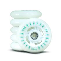 Rodas Led 100mm Creme