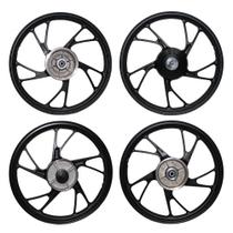 Rodas Liga Leve Preta - Titan 150 - Fan 150 - Start 150/160 Rodas Liga Leve Preta - Titan 150 - Fan 150 - Start 150/160