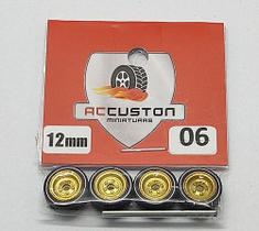 Rodas P/ Customização Ac Custon 06 - 12mm - Escala 1/64