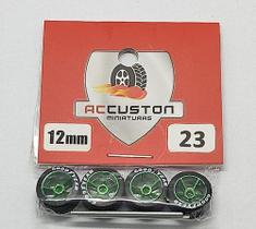 Rodas P/ Customização Ac Custon 23 - 12mm - Escala 1/64 - Hot Wheels