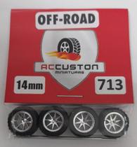 Rodas P/ Customização Ac Custon 713 - 14mm Off-road 1/64