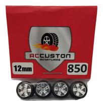 Rodas P/ Customização Ac Custon 850 - 12mm Perfil Baixo 1/64 - Hot Wheels
