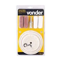 Rodas pano polimento 100mm com pasta 8pcs - vonder Rodas pano polimento 100mm com pasta 8pcs - vonder