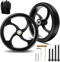 Rodas para cadeira de rodas CANWUPON 7" em PU antiderrapantes, 2 peças