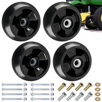 Rodas para cortador de grama CheeMuii - Pacote com 4 unidades 13 cm com parafusos Rodas para cortador de grama CheeMuii - Pacote com 4 unidades 13 cm com parafusos
