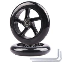 Rodas para patinete Gladeer 14 cm em PU com rolamentos, kit com 2