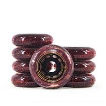 Rodas Para Patins Sakurai 80mm 83a Glitter Vermelha 8 Unidades