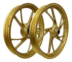 Rodas Pé Galinha A Disco Cg Fan Start Titan 150 160 Dourada