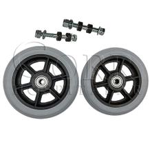 Rodas Rodinhas Dianteira Aro 5 Maciça Cinza Para Cadeira De Rodas PAR Pronta Entrega