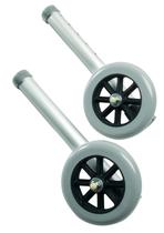 Rodas Walker de reposição Lumex 5 fixas, 1 par 603650A Rodas Walker de reposição Lumex 5 fixas, 1 par 603650A