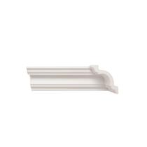 Rodateto de Poliestireno 8cm X 80mm Liso Metro Linear-5101a1 - Barra com 2,0 Ml Branco