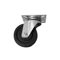 Rodinha 12cm Borracha 5 Polegadas com Placa Giratória Rodinha 12cm Borracha 5 Polegadas com Placa Giratória