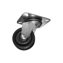 Rodinha 75mm Ferro 3 Polegadas com Placa Giratória Rodinha 75mm Ferro 3 Polegadas com Placa Giratória