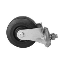 Rodinha Cinza 4 Polegadas Borracha s freio c pfuso Giratório