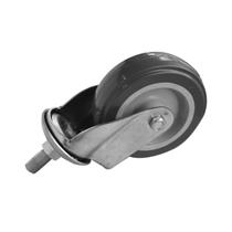 Rodinha Cinza 4 Polegadas BP Sem freio c/ Parafuso Giratório