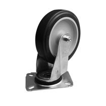 Rodinha Cinza 5 Polegadas BP Sem freio com Placa Giratória