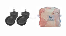 Rodinha de Mala Avulsa com Nécessaire Box Cestinha Sand