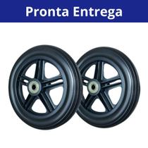 Rodinha dianteira Aro 6 Par Para Cadeira de Rodas Rodinha dianteira Aro 6 Par Para Cadeira de Rodas