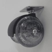 Rodinha dupla 50mm silicone chapa 2mm