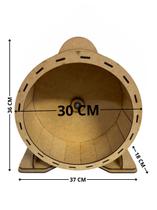 Rodinha Hamster 30cm com Rolamento Silenciosa e já Montada Modelo Marrom Rodinha Hamster 30cm com Rolamento Silenciosa e já Montada Modelo Marrom