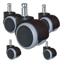 Rodinha Kit 5 Rodízios Cadeira Escritório Roda Anti-risco