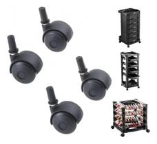 Rodinha Para Carrinho Auxiliar Dompel Rodizio Com 4