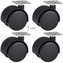 Rodinha Para Móveis Kit 4 Rodízios 50 Mm Com Parafusos Rodinha Para Móveis Kit 4 Rodízios 50 Mm Com Parafusos
