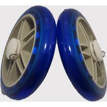 Rodinha Roda 2 peças em PU 14,5 cm. para Carrinho Rodinha Roda 2 peças em PU 14,5 cm. para Carrinho