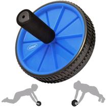 Rodinha Roda para Abdominal Exercicios Treino Azul Liveup Sports