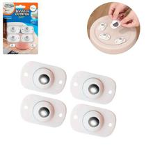 Rodinhas Giratórias 360º Kit Com 4 Unidades Rodinhas Para Lixeira Balde Caixa Desliza Com Facilidade Rodinhas