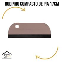Rodinho de pia compacto cor:grafite