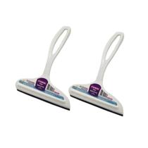 Rodinho De Pia Preto Plástico Resistente Borracha Cor Branco