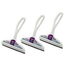 Rodinho De Pia Preto Plástico Resistente Borracha Cor Branco